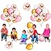 Pink&white&gold Balloons Party Decorations - FengRise Pack of 40,included 12” Light Hot Pink and Gold White Balloons with 12” Clear Confetti Balloon for Party Supplies/Birthday Decorations