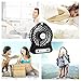 OPOLAR F101 Portable Rechargeable Mini USB Fan with LG 18650 Lithium (2200mAh) Battery, Night Light-Black