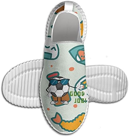 Cute Football Men's Slip-On Lightweight Walking Shoes