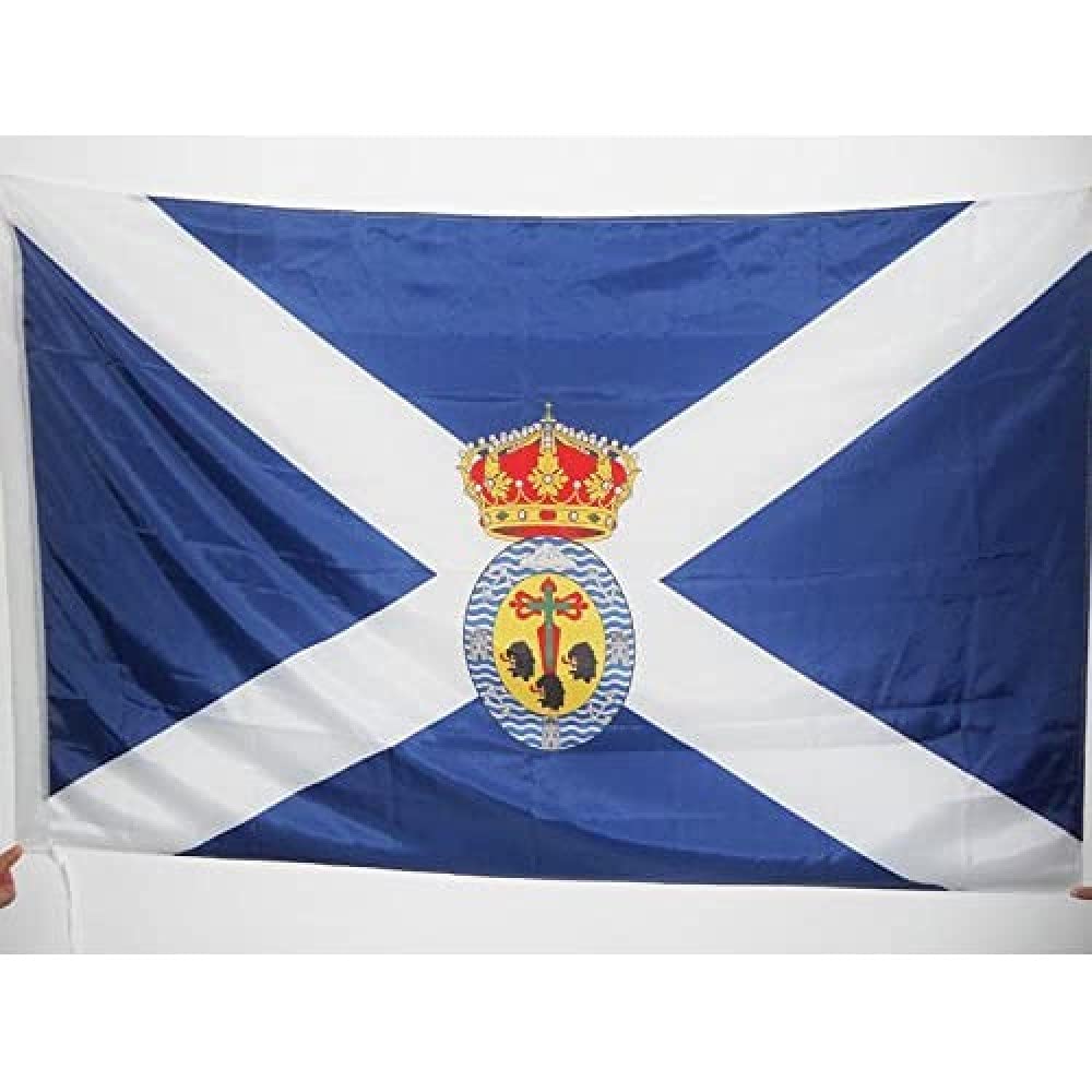 AZ FLAG - Santa Cruz de Tenerife Flag - 2x3 Ft - Santa Cruz Banner with Sleeve - 100% Polyester - Fade Resistant - Vivid Colors - 2' x 3' Feet - 90x60 Cm