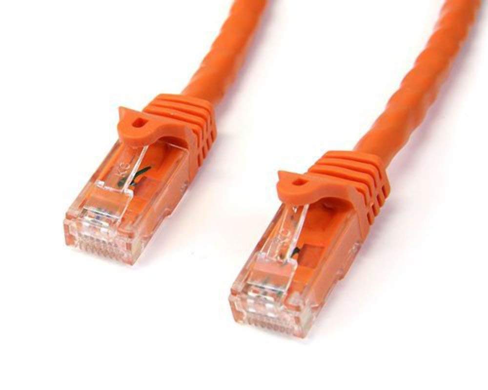 StarTech.com 1m CAT6 Ethernet Cable - Orange CAT 6 Gigabit Ethernet Wire -650MHz 100W PoE++ RJ45 UTP Category 6 Network/Patch Cord Snagless w/Strain Relief Fluke Tested UL/TIA Certified (N6PATC1MOR)