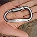 Locking Carabiner Clip 10 PCS Super Lightweight Aluminum D-Ring Keychain Locking for Outdoor Clipping, Camping, Hiking, Fishing