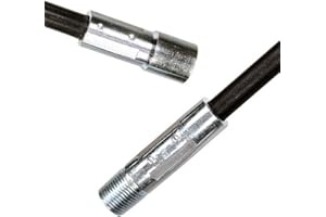 WOODEZE 6" Fiberglass Chimney Brush Rod 3/8" NPT .440 Diameter