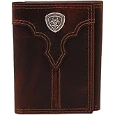 ARIAT Men's Trifold Wallet Brown