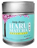 HARU MATCHA - 40g Tin (1.40oz) Daily House Matcha - High Drinking Grade Matcha Green Tea Powder - Ichibancha First Harvest