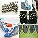 Leegoal 100pcs 10mm Pyramid Studs Silver Metal Leathercraft Spikes Spots DIY Goth Punk