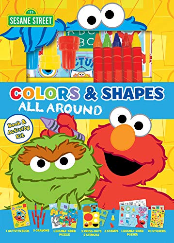 Sesame Street: Colors and Shapes All Around (Book Plus)