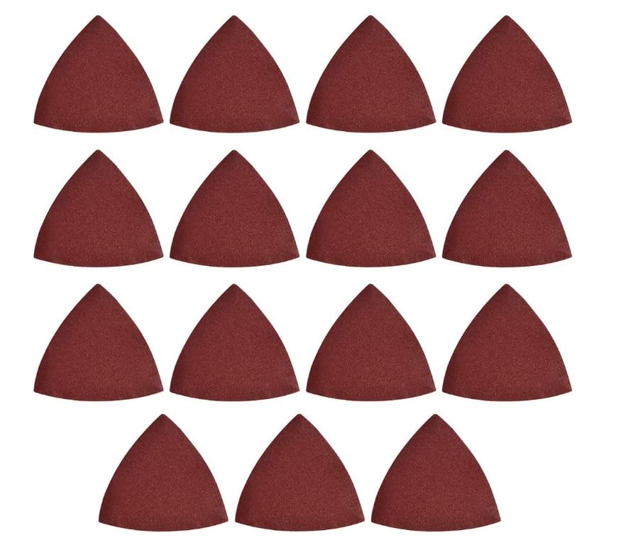 MACHSWON Triangular Sanding Paper,Triangle Oscillating Multi Tool Sanding Pads,180 Grits 15pcs
