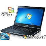 Refurbished Dell Latitude E6510 15.6" Laptop Notebook Windows 7 Pro Core i5-520M / 8GB RAM / 256GB SSD HD DVD-RW +MS OFFICE