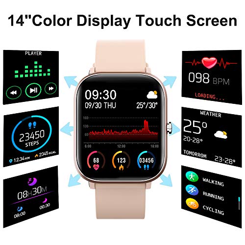 FirYawee Smart Watch for Android Phones and iOS Phones Compatible iPhone Samsung, IP68 Waterproof Pedometer Smartwatch… - Image 3