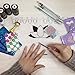 BMC 24 Pack Mini Matchbook Nail Files - Women's Grooming Travel Size 180 Grit Emery Boards in Bulk, Great for Party Favors, Small Gifts, Stocking Stuffers - Includes 4 Cute Design: Believe Set
