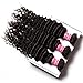 Jolia Hair 10A Brazilian Deep Wave Bundles 14 16 18 inch Loose Curl Human Hair Weave 100% Unprocessed Virgin Deep Curly Hair Weft Natural Color