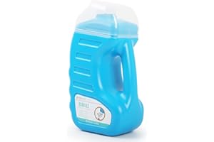 OMNISAFE Non-Concentrated Bubble Refill Solution 64 Oz/1.89 L, with Easy Pour Funnel, Ready-to-Use Bubble Liquid for Bubble Machine, Bubble Wands, Bubble Gun Blower (Blue)