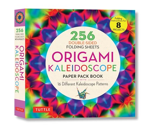 Origami Kaleidoscope Paper Pack Book: 256 Double-Sided Folding Sheets (Includes…