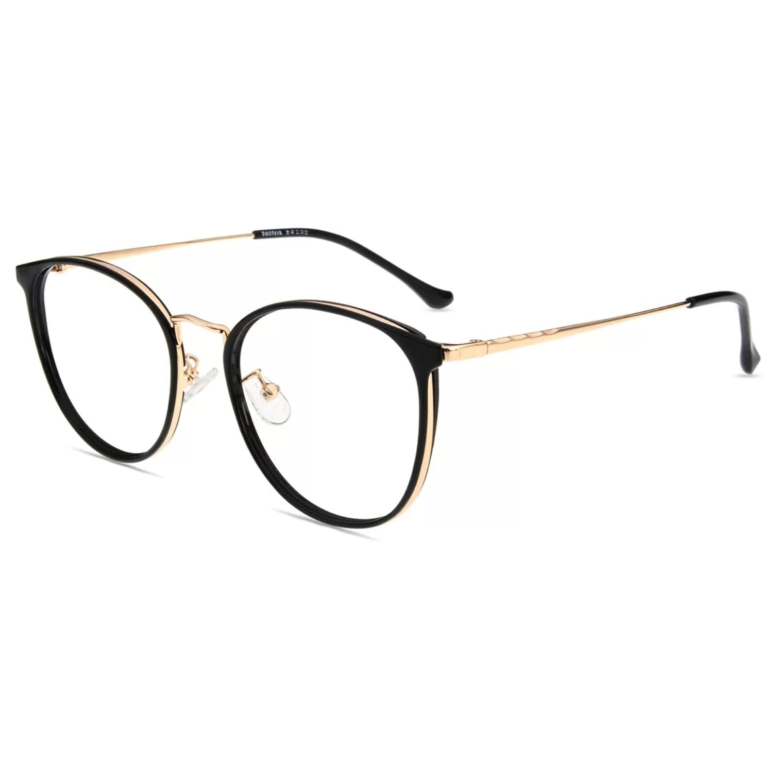 Firmoo Blue Light Blocking Reading Glasses for Women Men, Anti Glare Eyestrain Computer Gaming Glasses, Round Frame Readers with Magnification 3.0