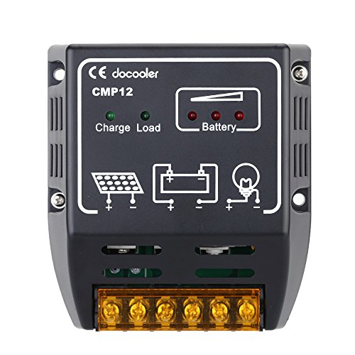 docooler 10A 12V/24V Solar Charge Controller Solar Panel Battery Regulator Safe Protection