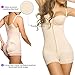 SHAPERX Camellias Women's Strapless Firm Body Control Bodysuits Panty Latex Full Body Shaper Thigh Slimmer Shapewear Beige, SZ7102-Beige-2XL