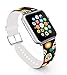 Ecute Compatible with Apple Watch Band 38mm 40mm, Soft Leather Band Strap Compatible with iWatch Series 6/5/4/3/2/1 - Star with Skulls