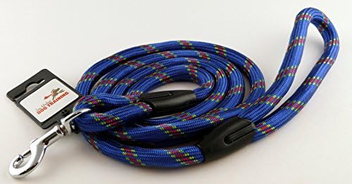 Introductory Offer 48% Off - Premium Quality Mountain Climbing Rope Dog Leash - 6 Feet x 1 Inch - Great Lead for Walking, Training and Hiking with your Dog or Puppy - Blue