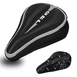 DEERU Gel Bike Seat Cover- Premium Bicycle Saddle Pad, Extra Gel Cushion- Bike Saddle Cushion, Bike Seat Cushion with Water & Dust Resistant Cover