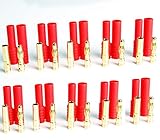 Lot(10) 4MM Bullet Banana Connector Plug & Housing Male Female Plug Set for RC Battery Power FPV-RC Vehicle Electric Motor Wire Connectors