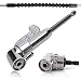QISF 2Pcs 105 Degree 1/4 Inch Right Angle Drill Adapter Hex Shank Screwdriver Angled Bit Holder Power Drill Tool(1Pcs Short & 1Pcs Long) + 1Pcs Flexible Angle Extension Bit Kit for Screwdriver &Drill primary