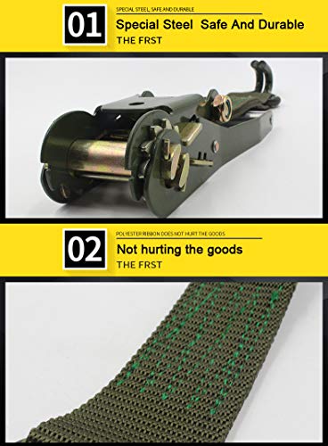 image for Ratchet Straps Heavy Duty, KOKITEA Ratchet Tie Down Straps-2 PK-13 FT-