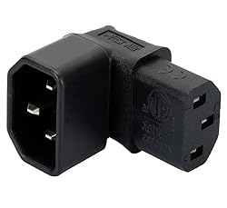 IEC Male C14 to C13 Right Angled 90 Degree IEC C13