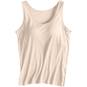 Arispjct Tank Tops with Built in Padded Bras Womens Casual Summer Cotton Basic Yoga Shirts Breathable Workout Clothes