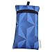 Tainada Shockproof Smartphone Neoprene Sleeve Carry Case Bag Pouch with Carabiner and Lanyard for iPhone 11, 11 Pro Max, Xs Max, XR, Xs, 8 Pus and More! (Geometry Pattern Royal Blue)