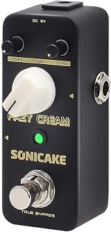 SonicaKE Fuzz Guitar Effects Pedal Fazy Cream True Bypass Vintage