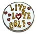 Navika Live Love Golf Glitzy Ball Marker with Hat Clip