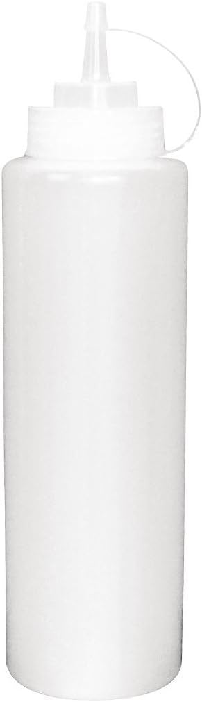 Vogue K062 Clear Squeeze Sauce Bottle, 8 oz.
