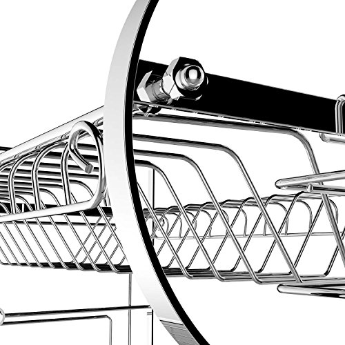 image for Rampmu 2 Tier Dish Drying Rack with Drain Board, Dish Drainer Drying R