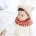 Baby Scarf Hat, Misaky Winter Boys Girls Print Collar Knitted Ring Neck Scarves (red)