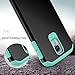 Galaxy S4 Mini Case, RANZ Hard Impact Dual Layer Shockproof Bumper Case for Samsung Galaxy S4 Mini (I9190) -Mint/Black