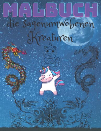 Malbuch (die sagenumwobenen Kreaturen ): Du bist ein legendärer Held ,Größe 8.5×11 In Taschenbucheinband Glänzend , 33 Seiten