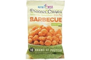 NutriWise - Protein Crisps | 7/Bags | Healthy Delicious Diet Snack | Gluten Free, Low Fat, Low Sugar, Low Carb (Barbecue)