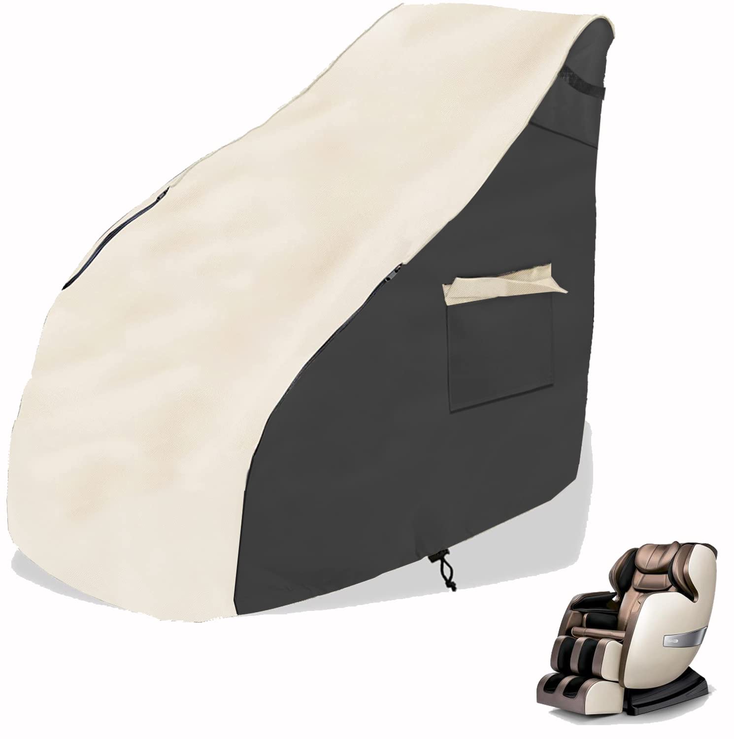 Photo 1 of Massage chair cover, 600D full body shiatsu massage chair protector, 59 X 39 X 55 inchesArmchair Slipcovers,, ,with drawstring waterproof and dustproof Recliner Wing Chair Slipcovers,Sofa Cover
