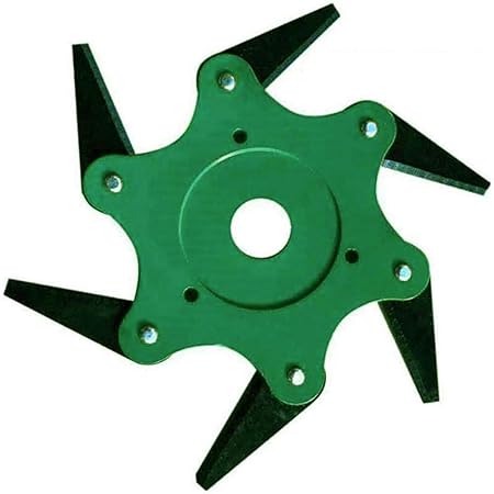 steel trimmer head universal lawn mower trimmer head 6 steel blades razors