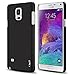 J&D Case Compatible for Samsung Galaxy Note 4 Case, Ultra Slim Lightweight Premium Matte Protective Hard Case for Galaxy Note 4 Case (Slim Black)