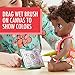 Baby Alive Finger Paint Baby: Black Hair Doll, Drinks & Wets, Doll Accessories Includes Art Supplies, Bottle and Diaper, Great Doll for 3-Year-Old Girls & Boys and Up