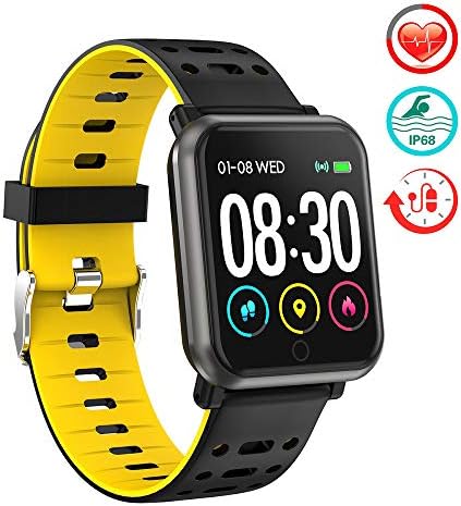 Gearlifee Fitness Tracker, IP68 Waterproof Activity Tracker Watch Bracelet with Heart Rate Monitor,Blood Pressure,Blood Oxygen,Sleep Monitor,SMS,Calorie,Pedometer for Android iPhone for Men Women