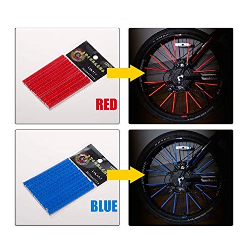 image for TONGHENG 12pcs Waterproof Bicycle Spokes Reflectors Bike Wheel Tube Ri