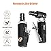 Goplus 2PCS Air Die Grinder Set, Straight/Angled Air Die Grinder Kit with 1/4’’ and 1/8’’ Collets, Compact Air Power Die Grinder for Grinding, Chamfering, Polishing (2PCS Air Die Grinder Set)