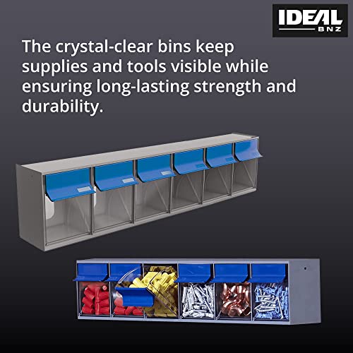Ideal BNZ Tilt Bins, Plastic Pull Out Storage Bins, Stackable Organizer