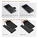 Sinuoda Magnetic Phone Car Mount Holder, Universal 360 Rotation Magnetic Car Phone Holder Stand, Metal Mobile Phone Holder for Car Dashboard Mount Leather Black