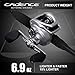 Cadence CB6 Baitcasting Reels, 20 LB Powerful Carbon Fiber Drag Baitcaster, 6.9oz Ultralight Casting Reels, Durable Aluminum Main Gear, 7.3:1 Gear Ratio, Super Smooth Cost-Effective Baitcaster Reels