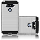 LG G5 Case ,Guoer Replacement Phone Shell Case Shock Proof Scratch Resist Protective Case for LG G5 Smart Phone (Silver)