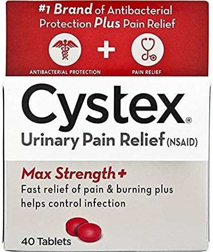 Cystex Plus Urinary Pain Relief Tablets, 40 Each, Pack of 9